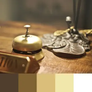 Combinação de cores: guia prático, gerador on-line e exemplos - Web Design combinação de cores - paleta metálica