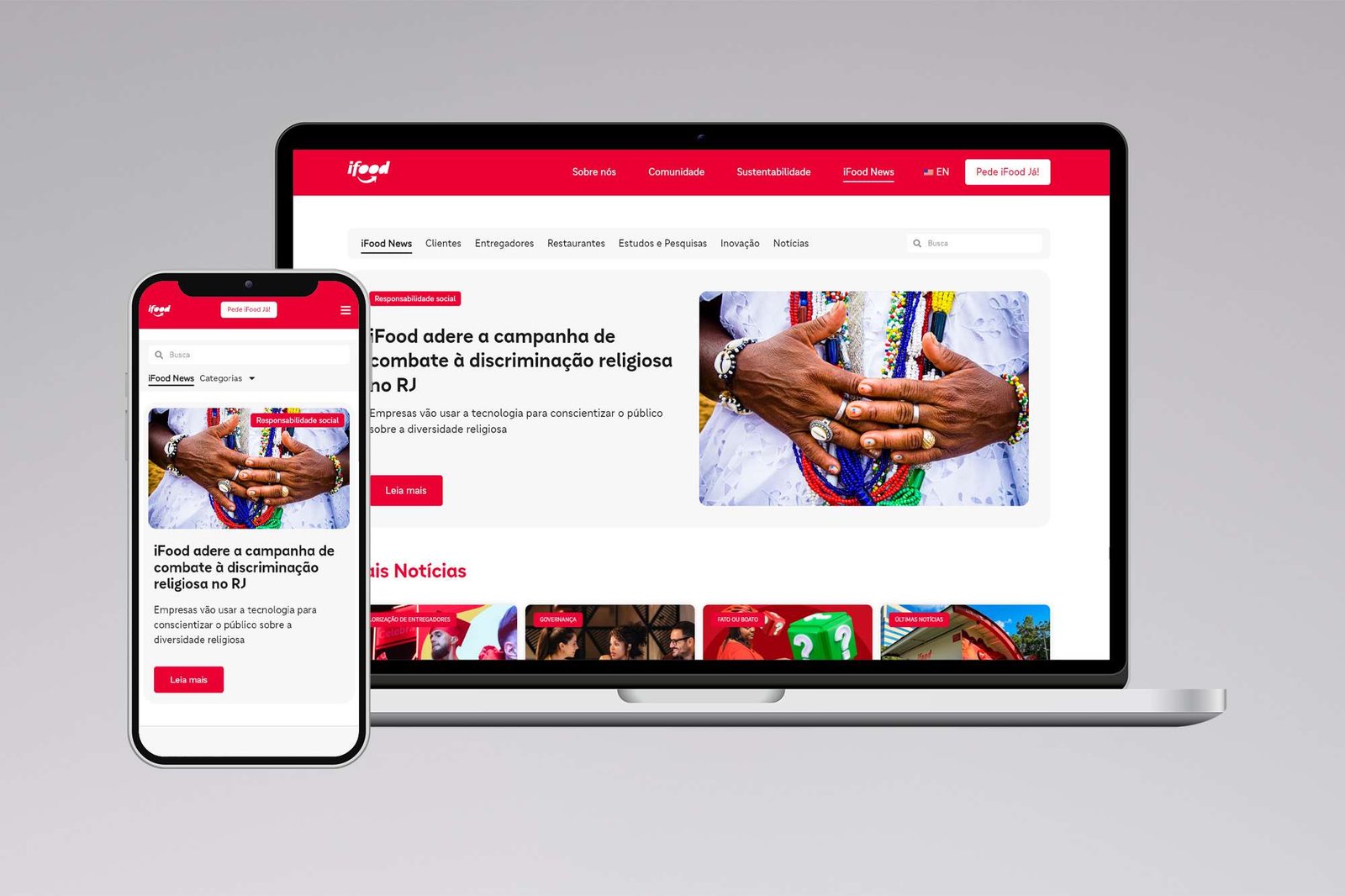 iFood - Parceria da agência de SEO Webinhood e iFood