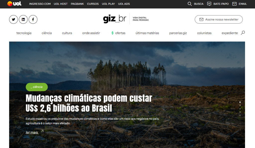 Sites de tecnologia: os 20 melhores sites para ficar atualizado em 2024 - Tecnologia Sites de tecnologia - Site Gizmodo