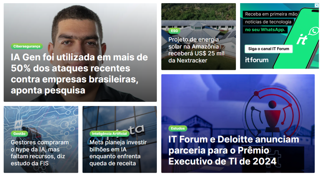 Sites de tecnologia: os 20 melhores sites para ficar atualizado em 2024 - Tecnologia Sites de tecnologia - Site IT Mídia