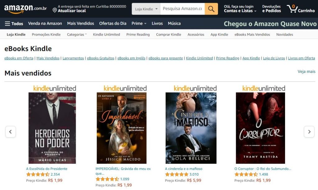 Produto digital: o que é, tipos e como fazer - Marketing Produto digital - plataforma Amazon