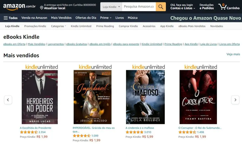 Produto digital: o que é, tipos e como fazer - Marketing Produto digital - plataforma Amazon