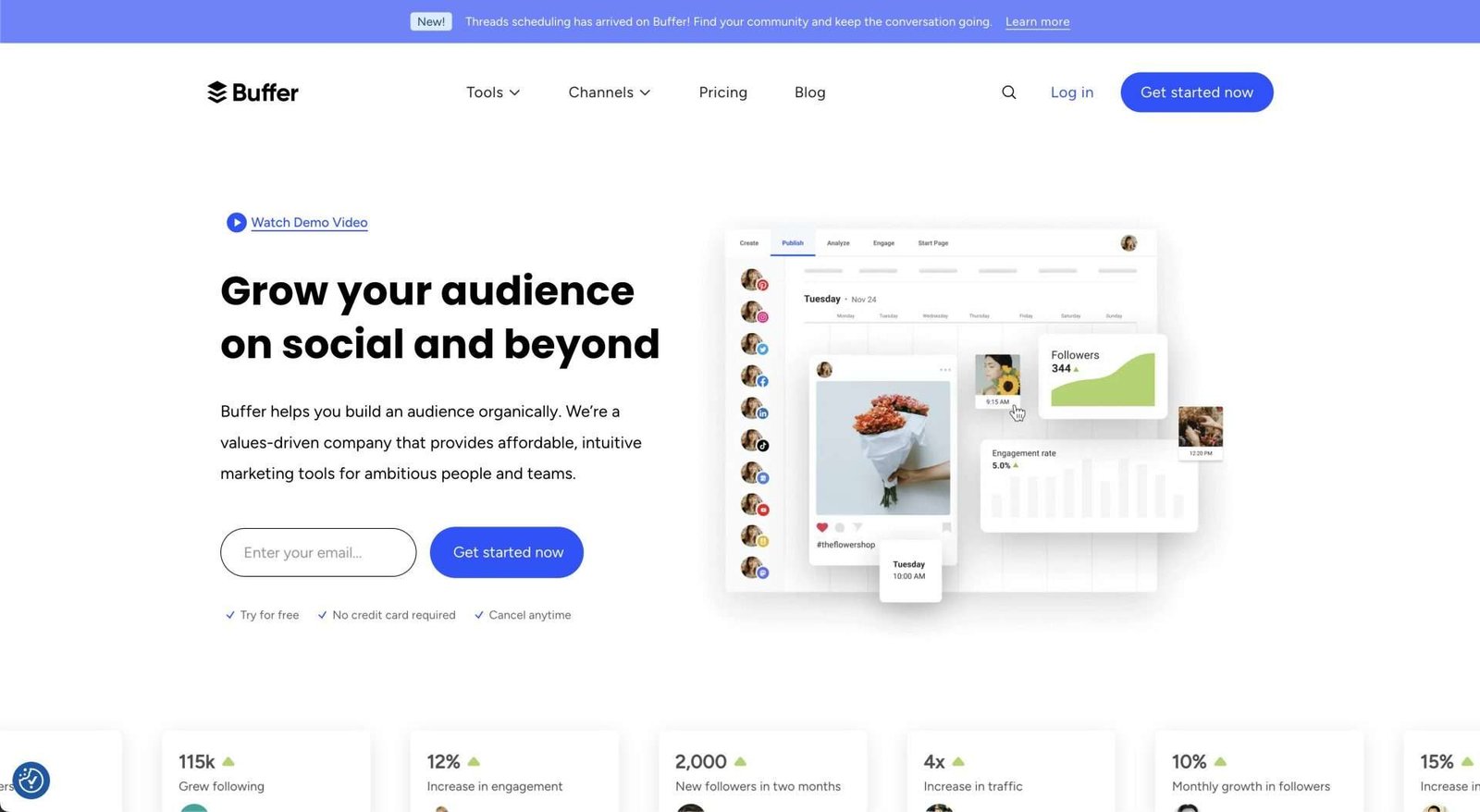 297 ferramentas de marketing essenciais para o seu negócio em 2024 - Marketing Ferramentas de marketing: Buffer